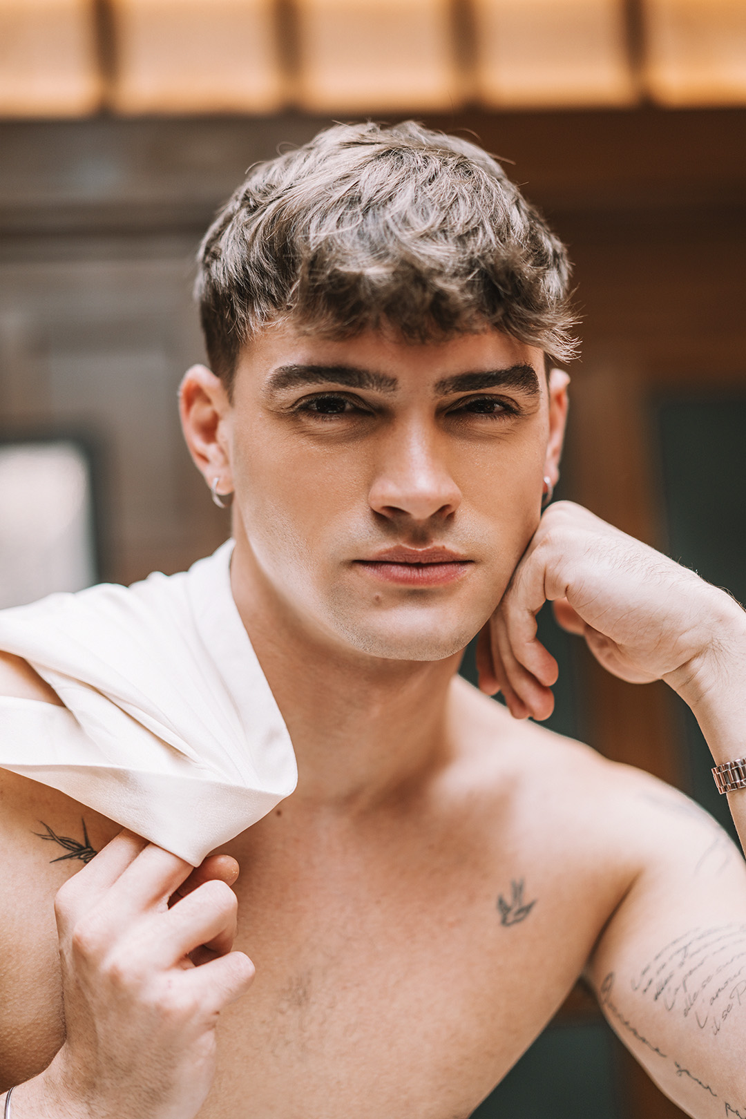 Introducing Spain’s Leading Man: Gabriel Guevara wears 1 Million by Rabanne