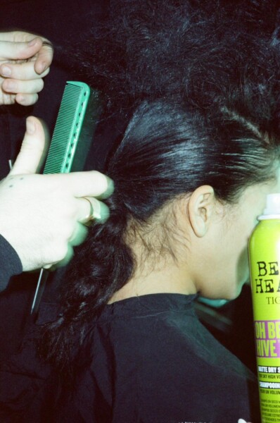 Cool girl hair: The Slicked-Back Noughties Braid Takes Over London Fashion Week